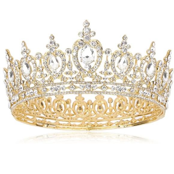 Crystal Queen Crown - Wedding, Birthday, Prom - Picture 2 of 6